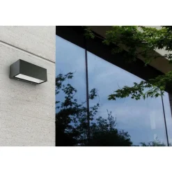 Lutec GEMINI Wandlamp Mat zwart LED 21W