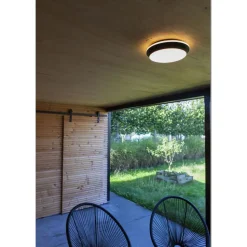 Lutec GOLETA Wand / plafondlamp Zwart LED 24W