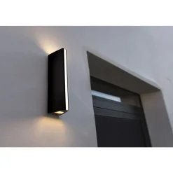 Lutec LEO Wandlamp Mat zwart LED 14,5W