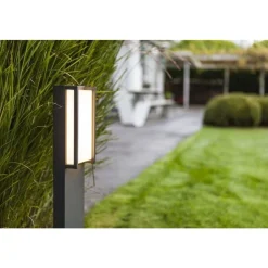 Lutec QUBO Tuinpaal Donkergrijs LED 17,3W