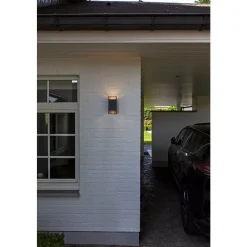 Lutec RIDGE Wandlamp Donkergrijs GU10 25W