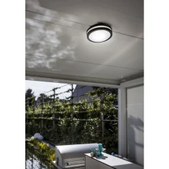 Lutec TITAN Wand / plafondlamp Donkergrijs E27 60W