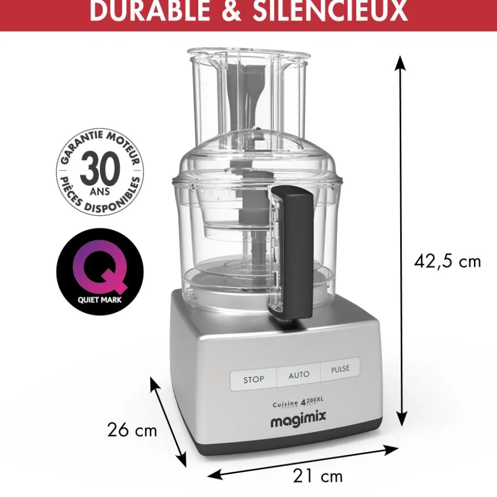 Magimix Foodprocessor 4200XL Mat Chroom