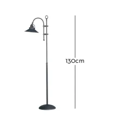 Marckdael BILIARDO INDOOR FLOOR LAMP 1120 ANTIQUE BRASS H130 1*E27 + METAL S