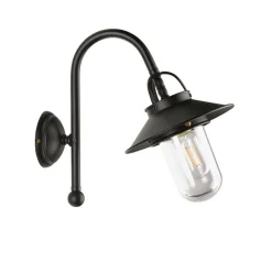 Marckdael BILIARDO OUTDOOR  WALL LIGHT 3018/A1 BLACK 1*E27 DIA 20