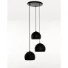 Marckdael CEILING LAMP 2706-PL3-RO-SF240 36CM NERO + TISSUE