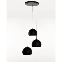 Marckdael CEILING LAMP 2706-PL3-RO-SF240 36CM NERO + TISSUE