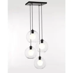 Marckdael CEILING LAMP 4040-PL4 SQUARE BLACK 40-40CM 4*E27 +