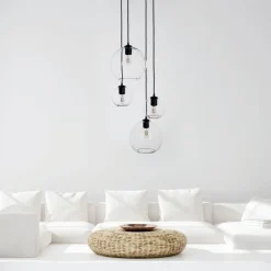 Marckdael CEILING LAMP 2606-PL4 35CM NERO FOR GLASS 4*E27