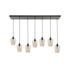 Marckdael CEILING LAMP 1588-PL7 RECTANGLE BLACK 7*E27 FOR GL