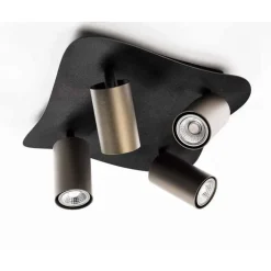 Marckdael CEILINGLAMP SPOTS 1207-PL4 BASE 30*30 NERO FOR 4*G