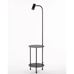 Marckdael FLOORLAMP 1308-LG1-GU10 WITH TABLE NERO 1*GU10