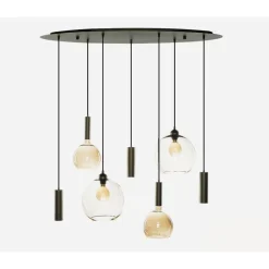 Marckdael LISBOA CEILINGLAMP 1012 SERIE BASE 120*35CM 2*E27 2*GLASS