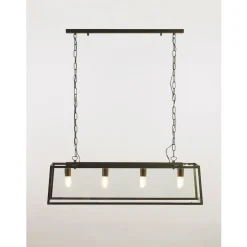 Marckdael QUADRO 3111/4 GAB QUADRO GLASPENDEL 4*E27 ROEST