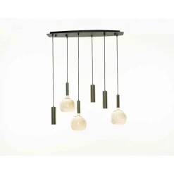 Marckdael SEVILLA CEILINGLAMP 1013 SERIE BASE 80*30CM NERO 3*GU10 3*