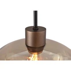 Masterlight Cipolla 6-light cacao/cacao beam 130x25cm