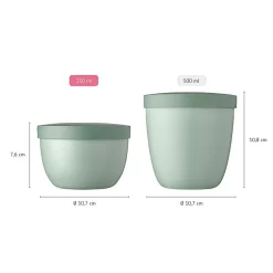 Mepal snackpot ellipse 350 ml - nordic sage