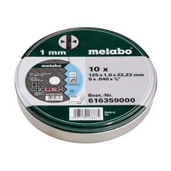 Metabo 10 doorslijpschijven SP 125x1,0x22,23 Inox, TF 41