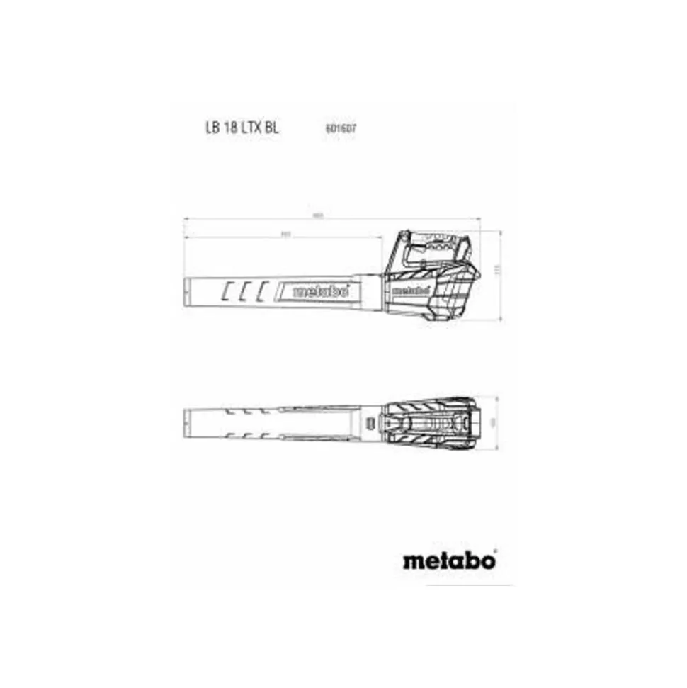 Metabo ACCU BLADBLAZER LB18LTX BL 18V BODY BRUSHLESS 601607850