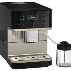 Miele CM 6360 MilkPerfection Vrijstaande koffiezetautomaat Obsidiaanzwart CleanSteelMetallic