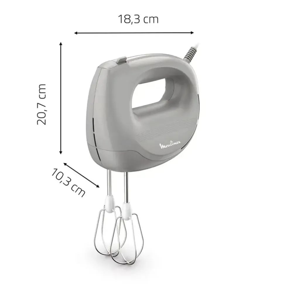 Moulinex Easy Max HM262BF0 Handmixer - 300W - 5 snelheden - 2 accessoires