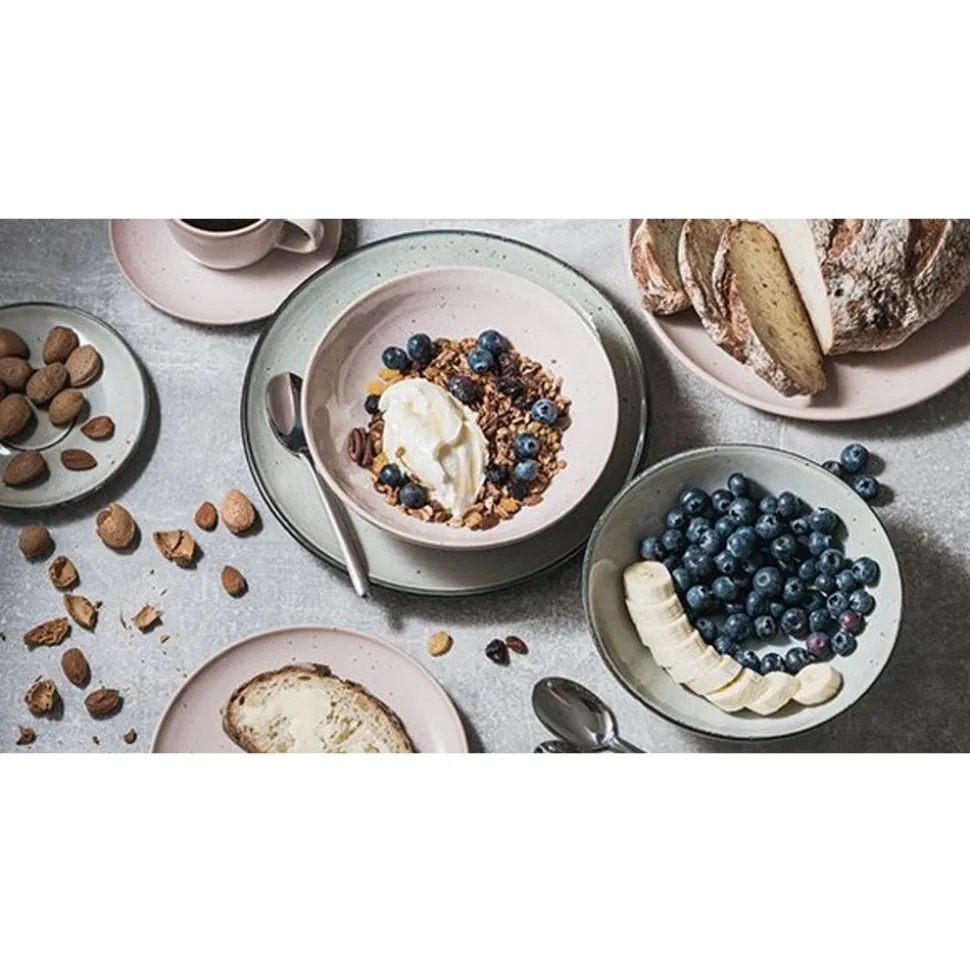 Ona Freckles Plat bord 19,5cm groen