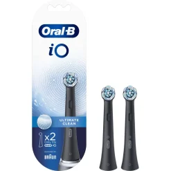 Oral-B iO Ultimate Clean Opzetborstels Zwart 2 Stuks