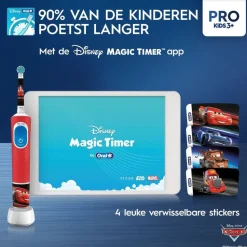 Oral-B Kids - Cars - Elektrische Tandenborstel - Voor Kinderen Vanaf 3 Jaar