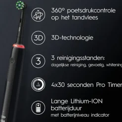 Oral-B ORAL-B Pro3 3000 Cross Action - Elektrische Tandenborstel - 2 opzetborstels