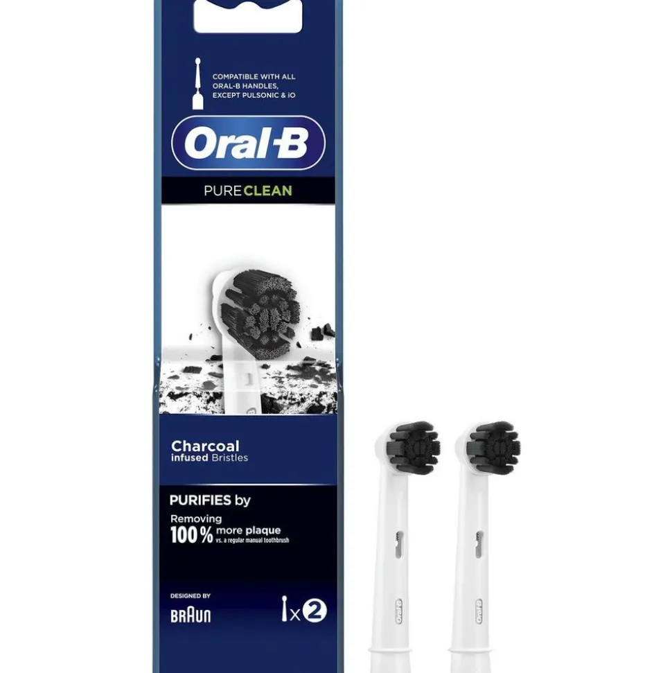Oral-B Pure Clean Opzetborstel - 2 Stuks