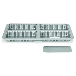 Patisse Quichevorm mini met losse bodem 4 vaks 13x8cm