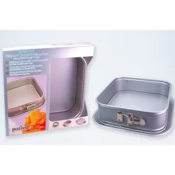 Patisse Silver-Top Springvorm vierkant m/lekrand 24cm