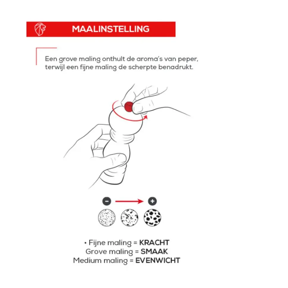 Peugeot Boreal Manuele pepermolen van hout 12cm hazelnoot