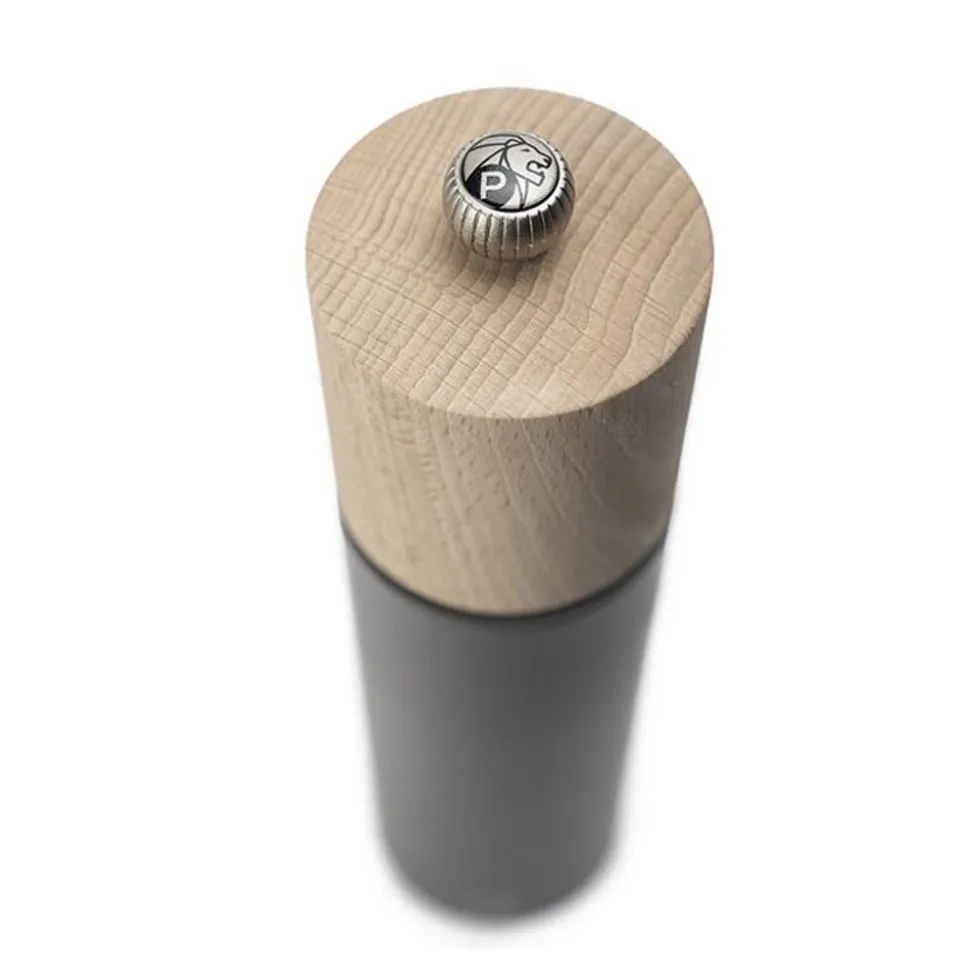 Peugeot Boreal Manuele pepermolen in hout, 21cm, Rotsgrijs