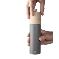 Peugeot Boreal Manuele pepermolen in hout, 21cm, Rotsgrijs