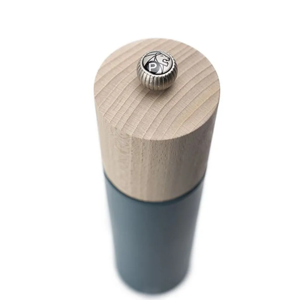 Peugeot Boreal Manuele pepermolen in hout, 21cm, Hemels Blauw