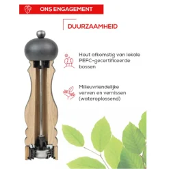 Peugeot Boreal Manuele pepermolen van hout 12cm hemelsblauw