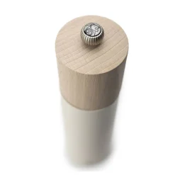 Peugeot Boreal Manuele zoutmolen in hout, 21cm, Vederwit