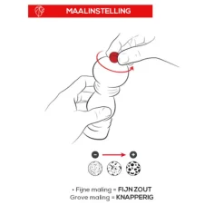 Peugeot Boreal Manuele zoutmolen van hout 12cm kiezelgrijs