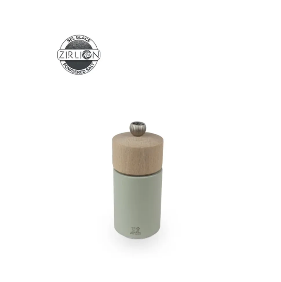 Peugeot Boreal Manuele zoutmolen van hout 12cm saliegroen