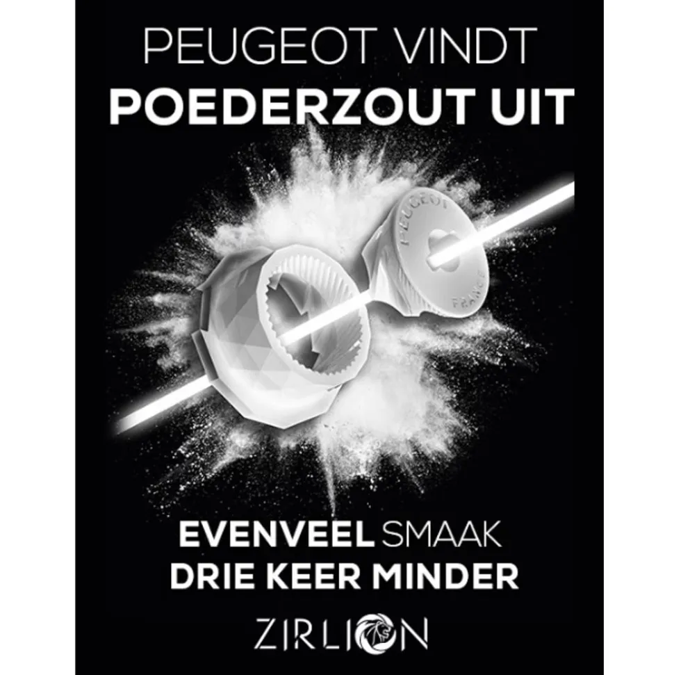 Peugeot Boreal Manuele zoutmolen van hout 12cm saliegroen