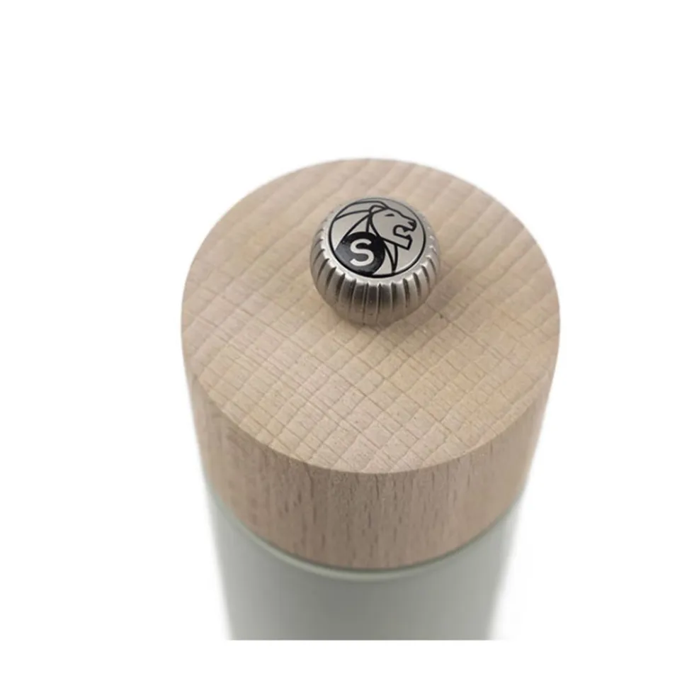 Peugeot Boreal Manuele zoutmolen van hout 12cm saliegroen