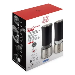 Peugeot Daman Elektrische pepermolen u'Select, iriserend zwart, 16 cm