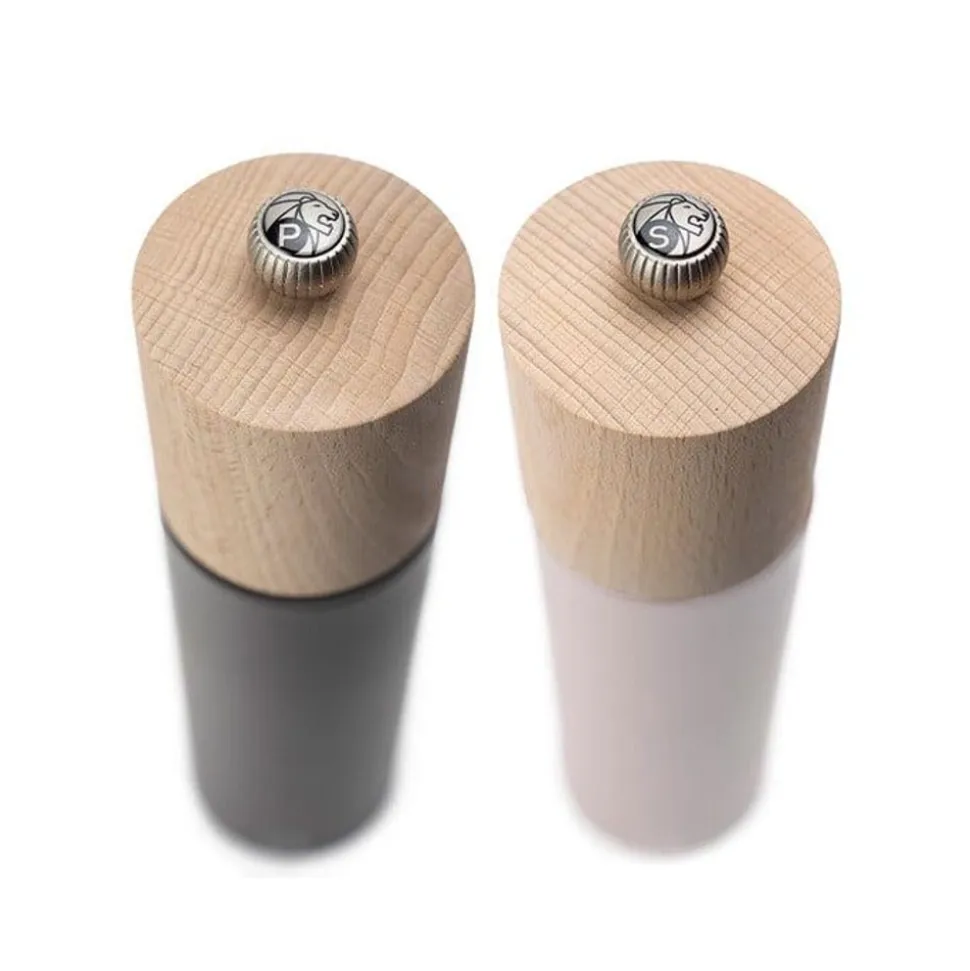 Peugeot Duo Boreal Geschenkverpakking - Duo zout- en pepermolens 21 cm met siliconen trechter