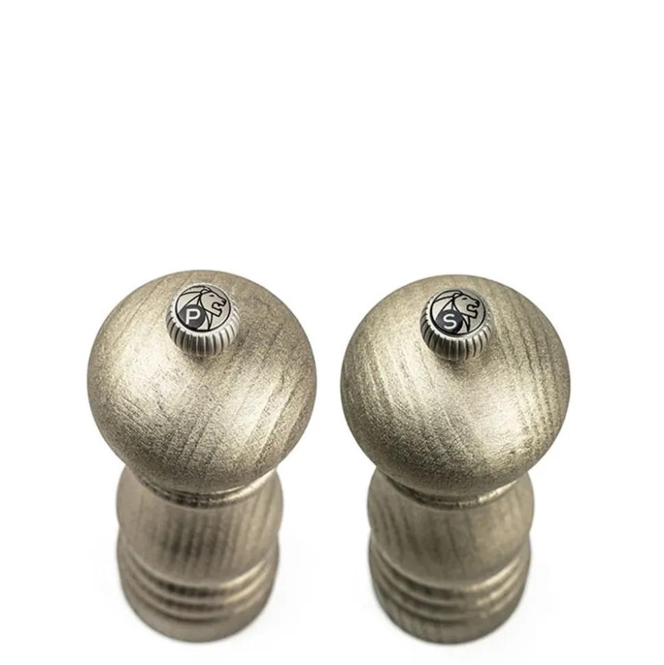 Peugeot Golden Paris Peper- & Zoutmolenset, goudkleurige afwerking, 18 cm. Gratis siliconen trechter