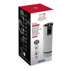 Peugeot Line Elektrisch Herlaadbare elektrische zoutmolen u'Select, lithiumionbatterij, carbone, 15 cm