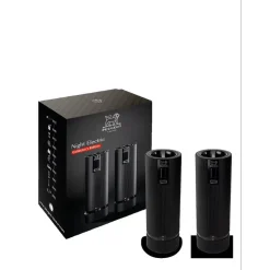 Peugeot Night Electric Peper en zoutmolen Line 15cm zwart