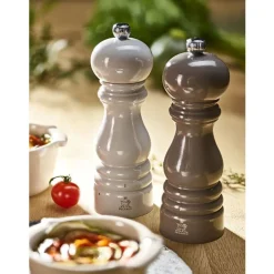 Peugeot Paris u'Select Zirlion Manuele zoutmolen in gelakt hout 18cm parelgrijs