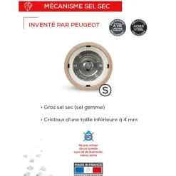 Peugeot Paris u'Select Zirlion zoutmolen 12cm Satijnzwart