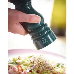 Peugeot Paris u'Select Zirlion Manuele zoutmolen in gelakt hout 18cm bosgroen